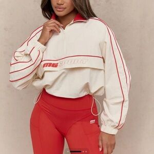 Missguided Cream and Red Jacket